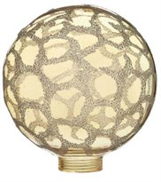 Samlepære Globe glas Iskrystal amber 125Ø 31,5mm gevind (Passer til adaptor 7001127)